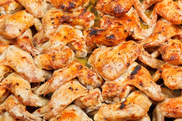 Un sacco di ali di pollo piccante arrosto — Foto Stock