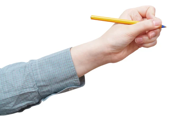 Escritura a mano por pluma aislada en blanco — Foto de Stock