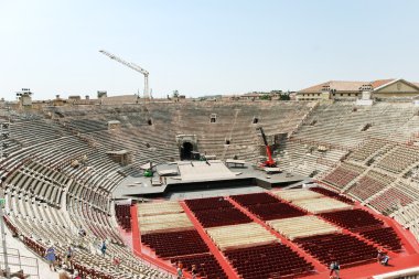 iç amfitiyatro verona arena görünümünü yukarıda