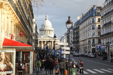 pantheon ile rue soufflot, paris manzarası