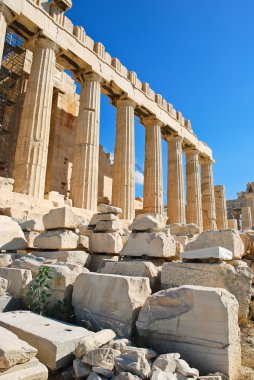 sütunları parthenon Tapınağı, Atina,