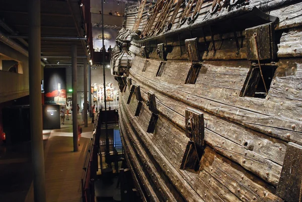 Interior del museo Vasa en Estocolmo, Suecia — Foto de Stock