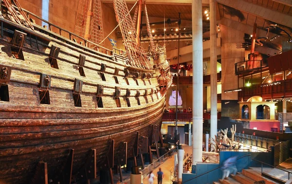 Main hall of Vasa museum in Stockholm, Sweden — Stock Photo, Image