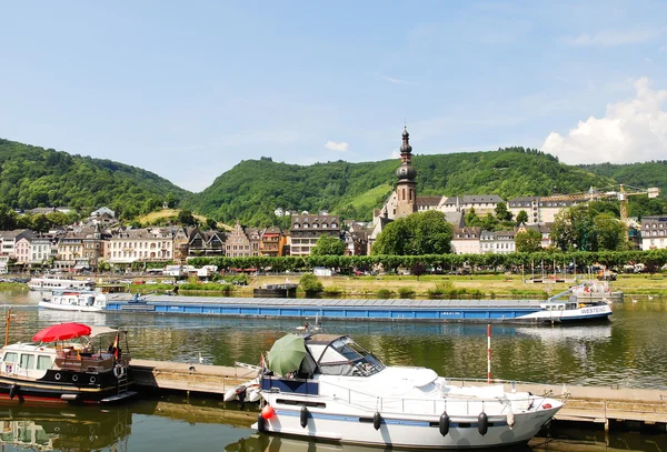 Stad cochem op de rivier de Moezel in Duitsland — Stockfoto