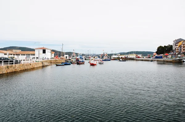 Hamn i cambados stad, Galicien, Spanien — Stockfoto