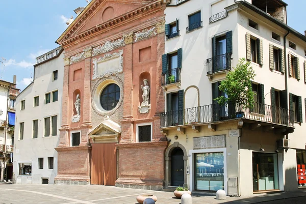 Facade of Church of San Clemente in Padua — Stock Photo, Image