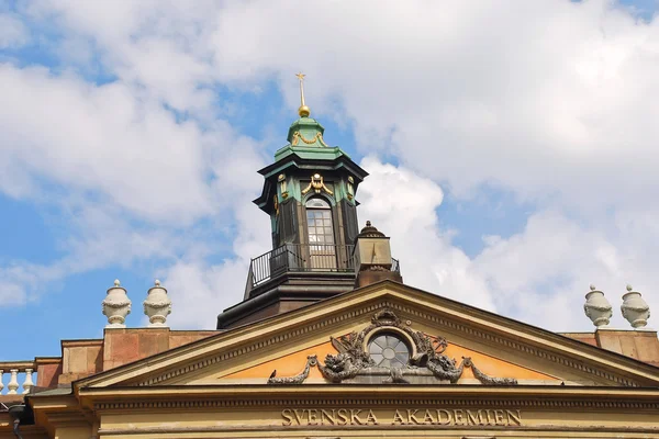 Střecha Švédské akademie ve Stockholmu — Stock fotografie