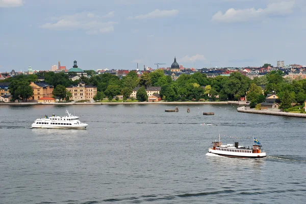 Weergave van Kastellholm eiland, stockholm, — Stockfoto