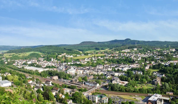 Town Gerolstein, Germany in summer day — Stock Photo, Image
