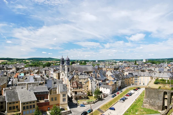 Old houses in town Sedan, France — Stock Photo, Image