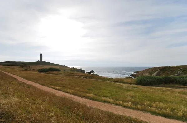 View of lighthouse Tower of Hercules, Galicia — Stock Photo, Image