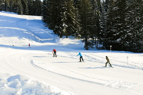 Лыжные трассы в районе Portes du Soleil, Франция — стоковое фото