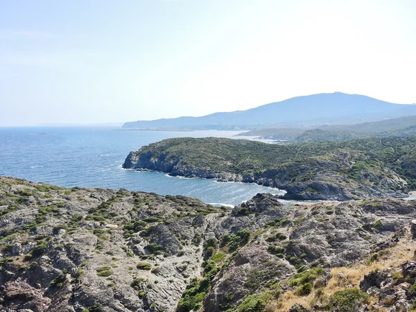 Mediterrane kustlijn in cap de creus Spanje — Zdjęcie stockowe