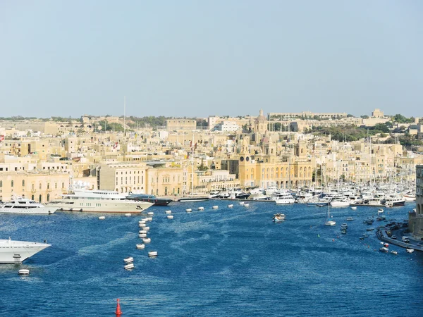 Skyline van de stad Valletta, Malta — Stockfoto