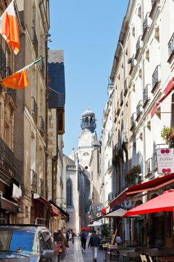 sokak rue des petites ecuries Nantes, Fransa.