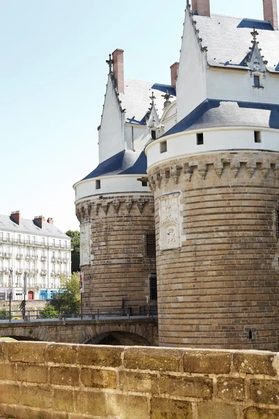 Slottet av hertigarna av brittany i nantes, Frankrike — Stockfoto
