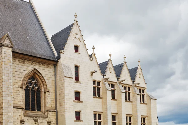 Zdi katedrály v hradu angers, Francie — Stock fotografie