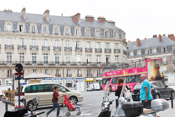 Kare Place saint pierre Nantes, Fransa — Stok fotoğraf