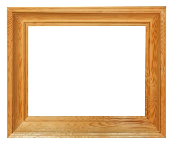 Eenvoudige houten picture frame met uitgesneden canvas — Stockfoto