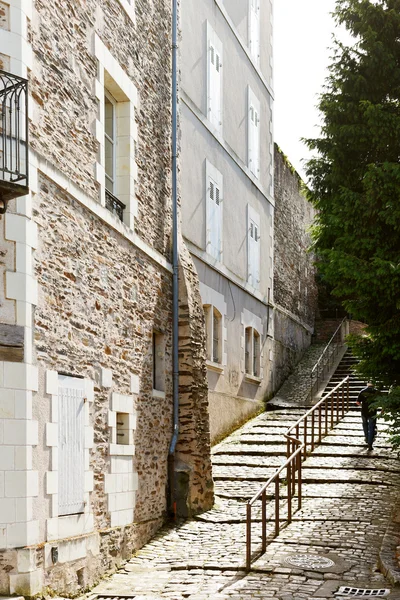 Narrow street in Angers, France — Stock Photo, Image