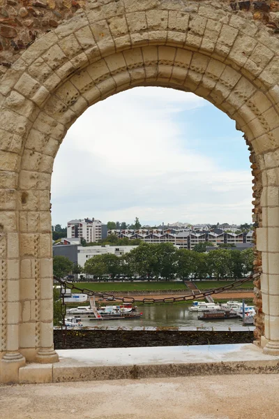 Vue du port urbain du château d'Angers — Photo