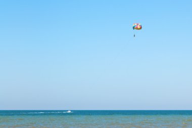 Azak Denizi üzerinde golubitskaya resort parasailing