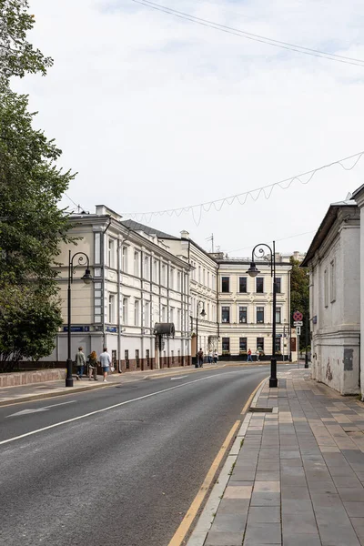 Moskau Russland August 2021 Blick Auf Die Spiridonowka Straße Moskau — Stockfoto