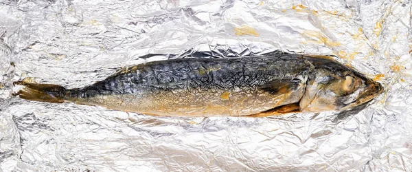 Folyoda Pişirilmiş Uskumru Balığını Telifsiz Stok Fotoğraflar