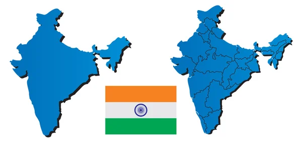 vektör harita Hindistan