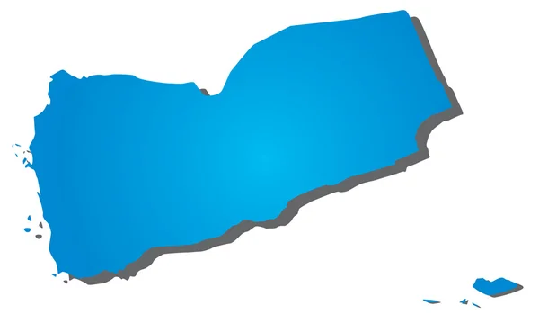Mapa vetorial detalhado - Iêmen —  Vetores de Stock