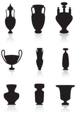 Vases, bottles, and urns clipart