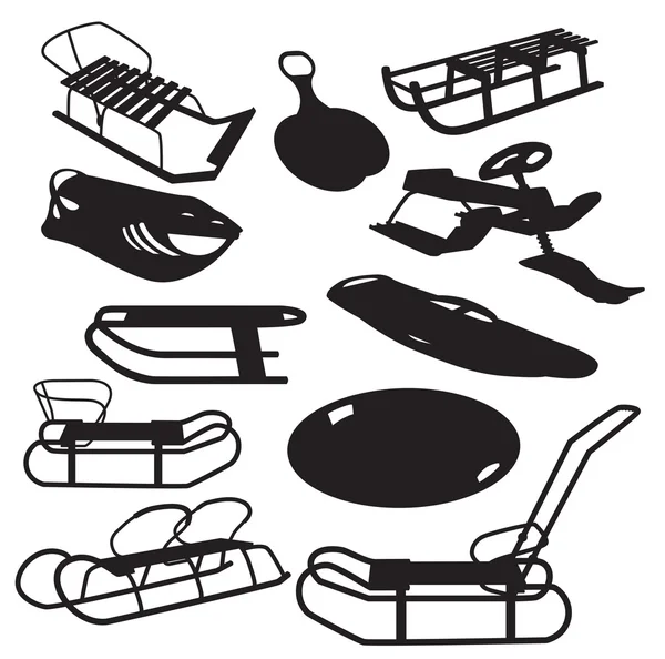 vektör atlı kızak