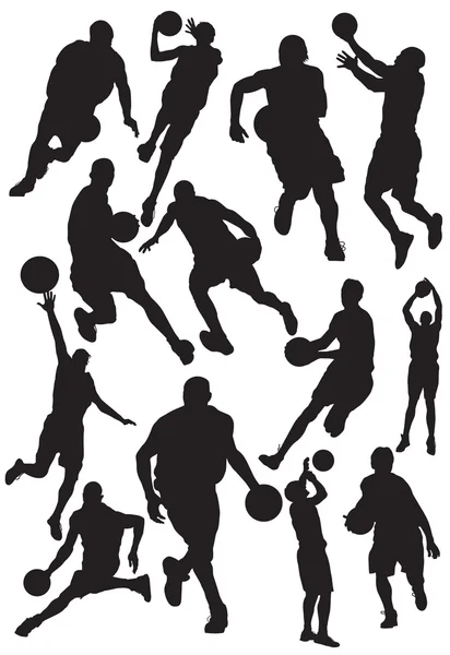 Basketbol Vector silhouettes