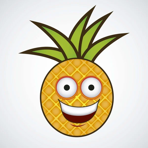 Ananas kreskówkowy — Wektor stockowy