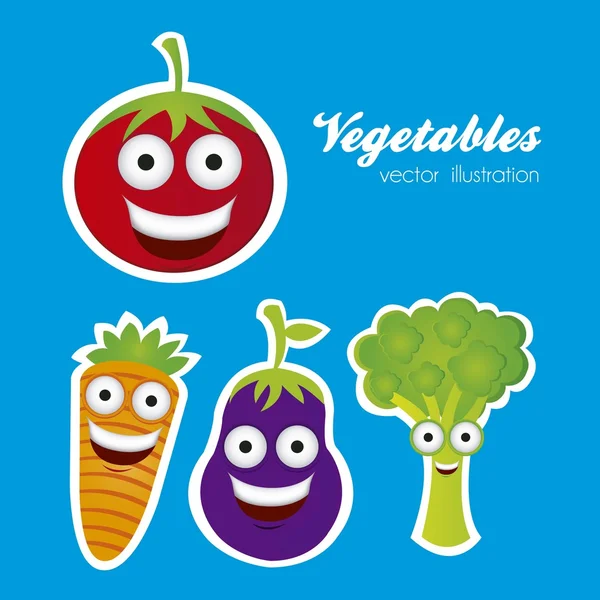 Cartoon grönsaker — Stock vektor