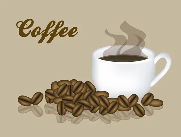 Φλιτζάνι αχνιστό καφέ — Διανυσματικό Αρχείο
