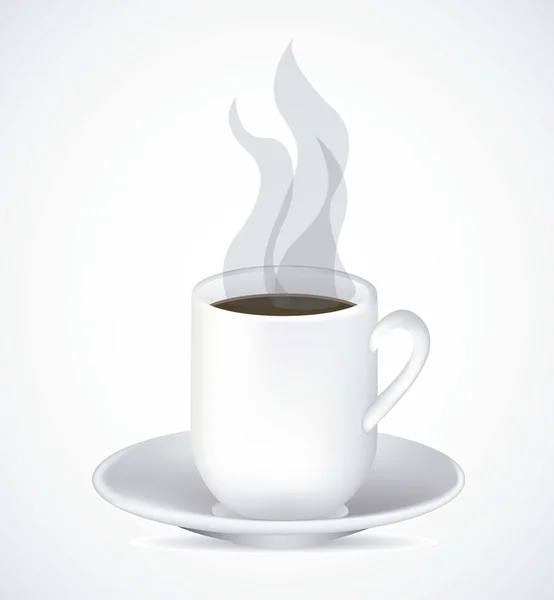 Tazza di caffè fumante — Vettoriale Stock