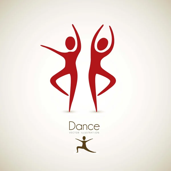 Dance positions — Stock Vector