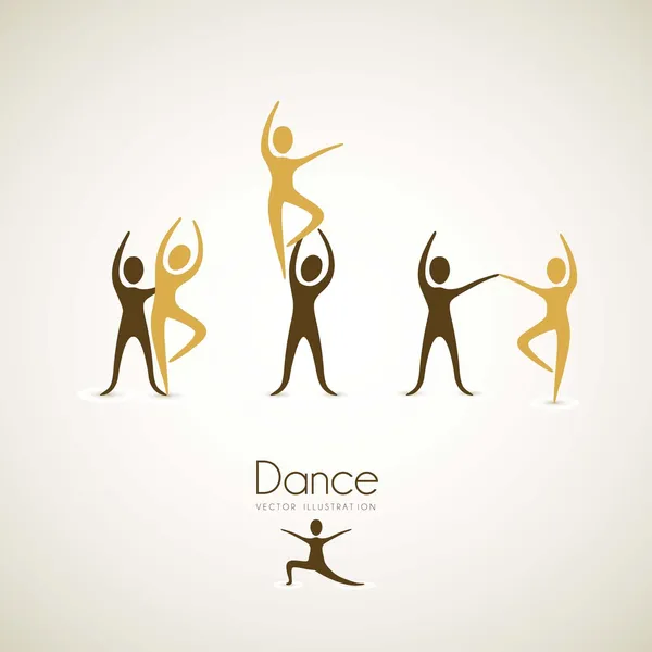 Paren dansen posities — Stockvector