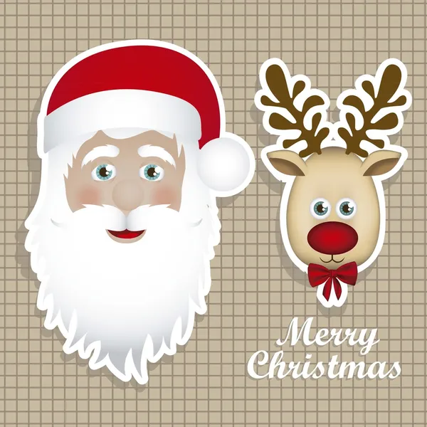 Christmas characters — Stock Vector