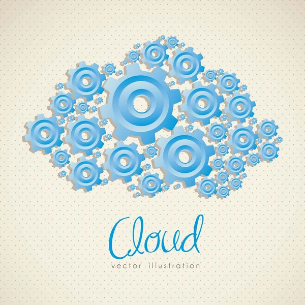 The Cloud — Stock Vector