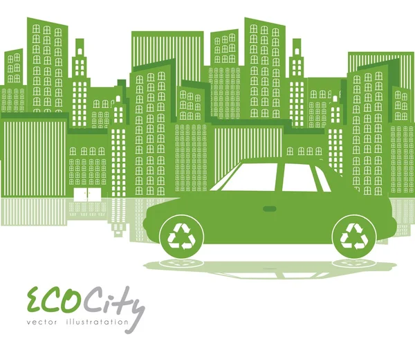 Green City — Stock Vector
