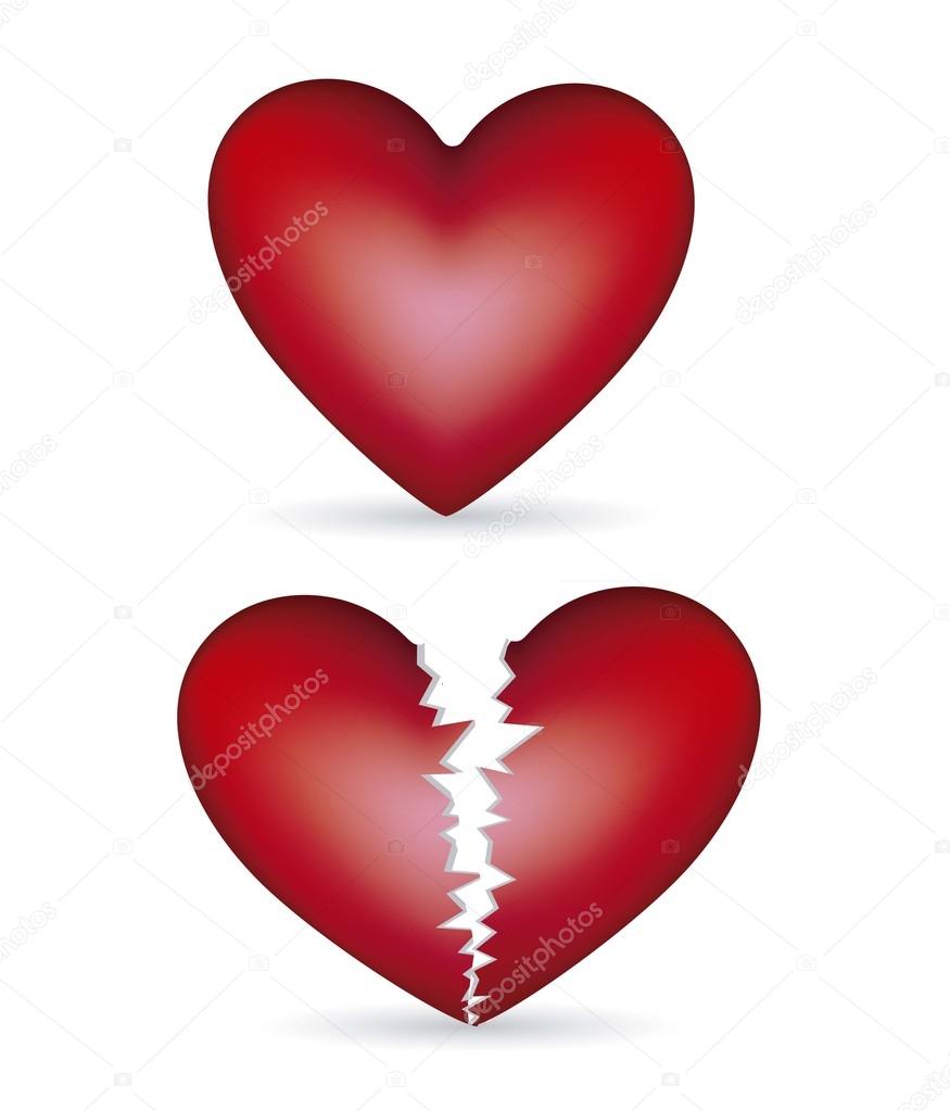 Broken Shattered Heart Lost Love Glowing Abstract Illustration Stock Photo  Picture And Royalty Free Image Image 5158458
