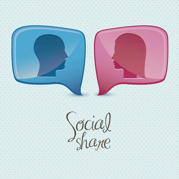 Social share — Stock Vector