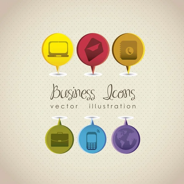 Icônes d'affaires — Image vectorielle