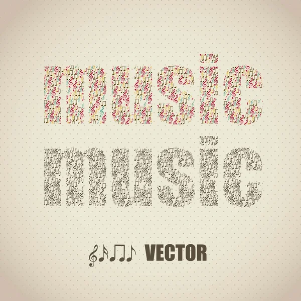 Hudební poznámky — Stockový vektor