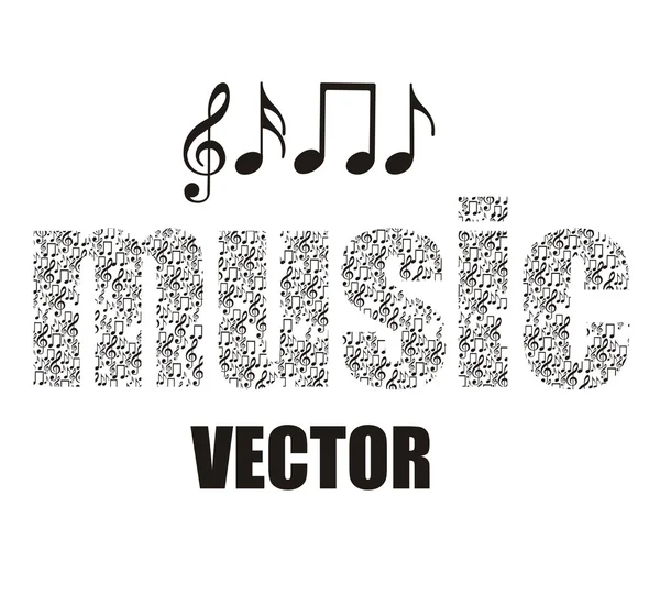 Notas musicais — Vetor de Stock