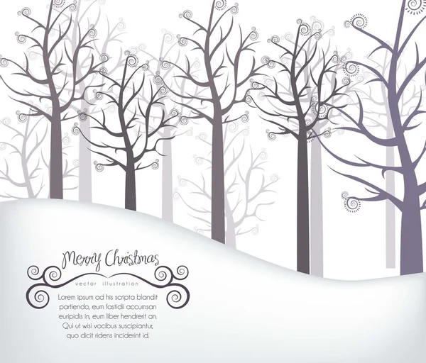 Background of snow — Stock Vector