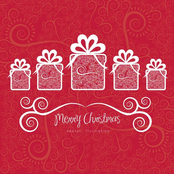 Christmas gifs — Stock Vector