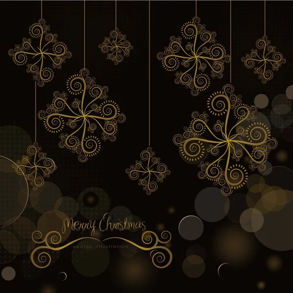 Étoiles de neige Noël — Image vectorielle